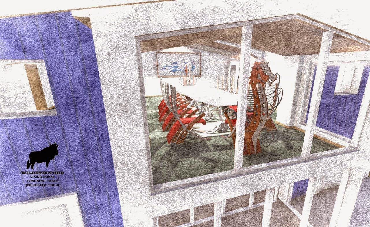 viking norse longboat table VNLT wildetect style