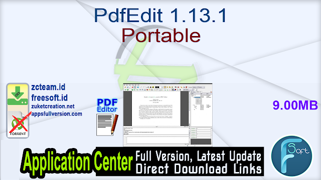 PdfEdit 1.13.1 Portable