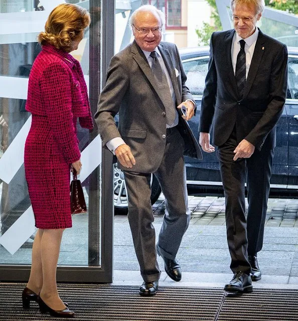 Chanel Fall 2016 ready to wear collection. Queen Silvia wore a tweed dress set by Chanel