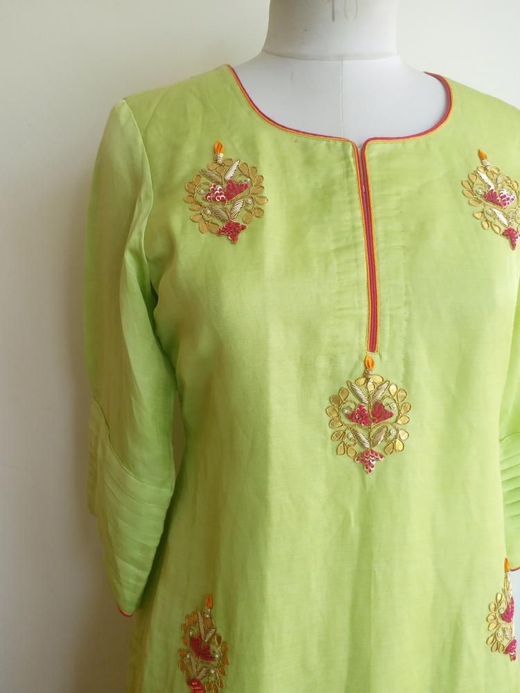 kurti neck design stitching with two thread piping and loop button | Kurti  neck designs, Neck designs, Sewing a button