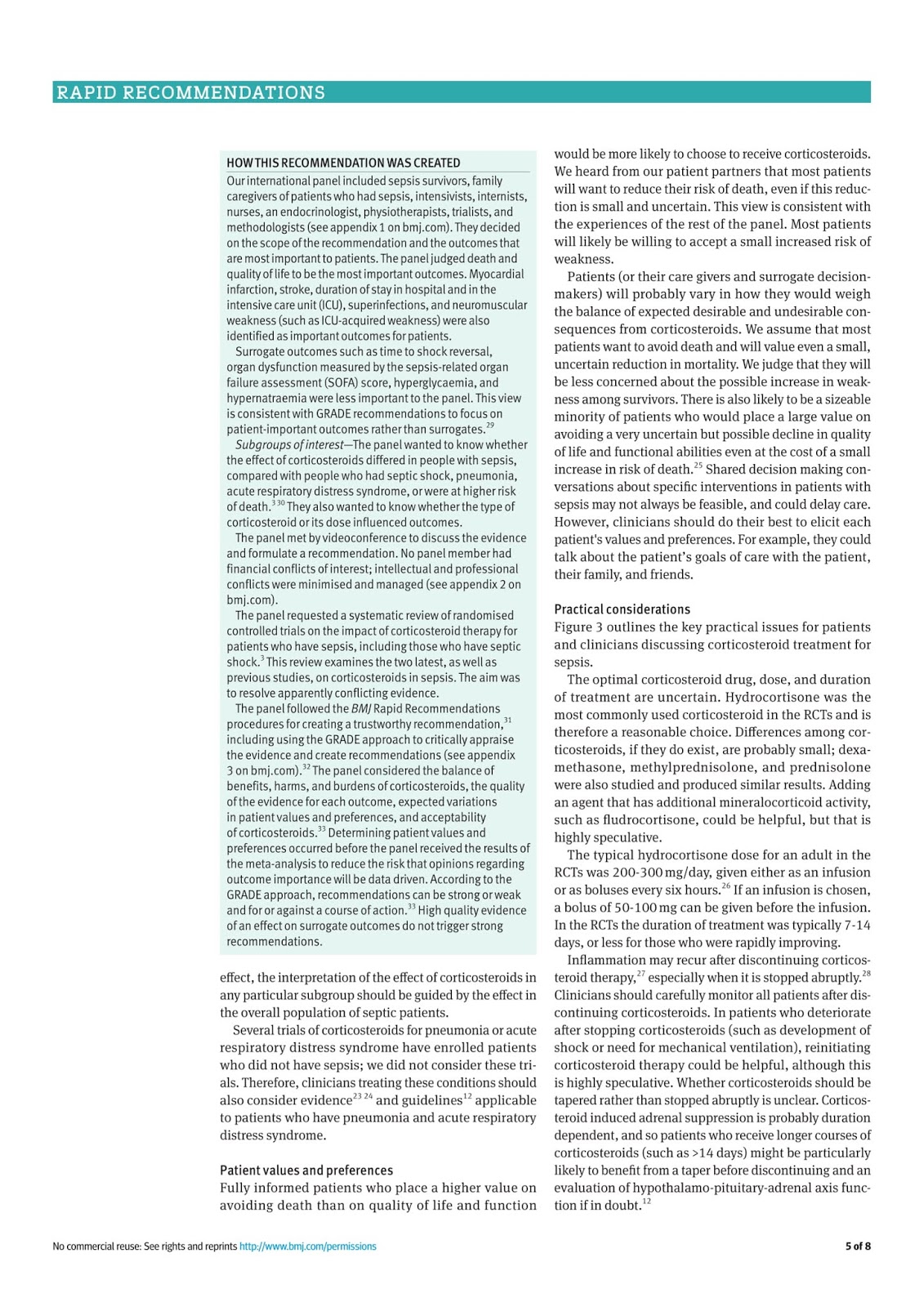 Malaysian Sepsis Alliance EBM Sepsis Clinical Management