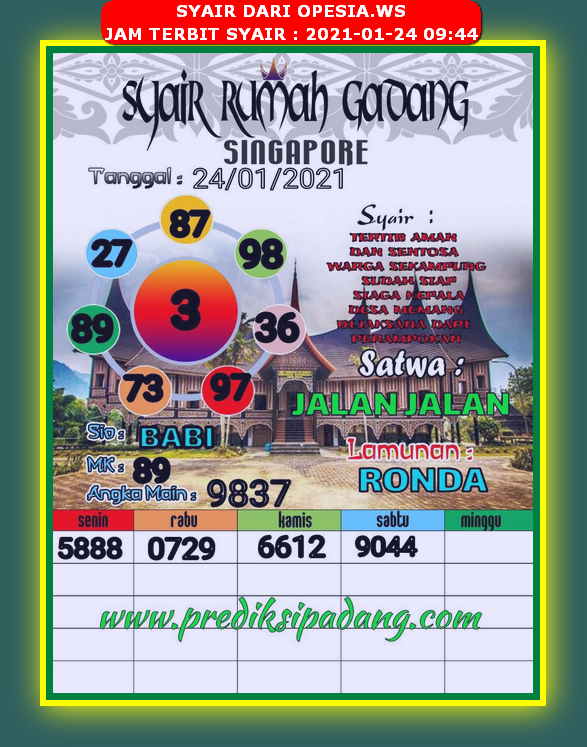 PREDIKSI singapura