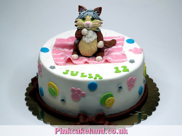 Birthday Cakes in London - cake with cat