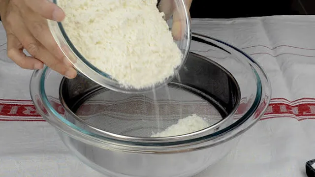 sieve plain flour
