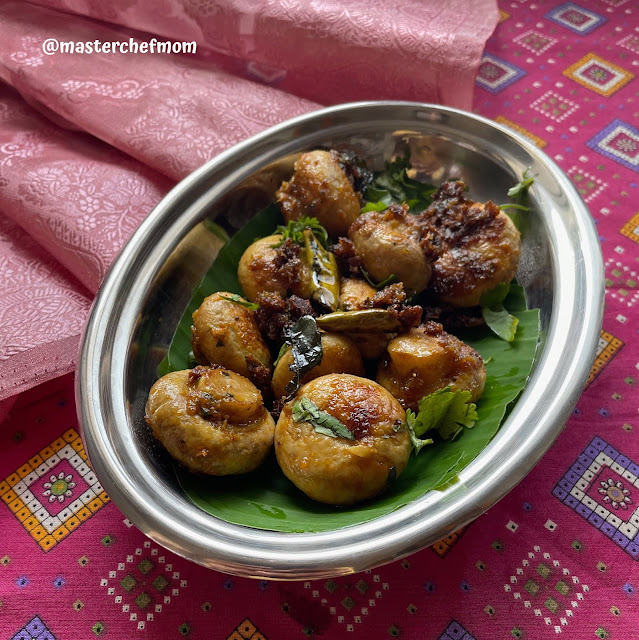 MASTERCHEFMOM Mushroom 65 Mushroom Pan Fry Gluten Free And Vegan