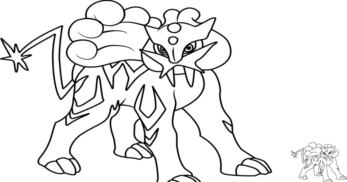 Coloring Page Of Raikou