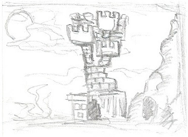 Tower Castle Drawing