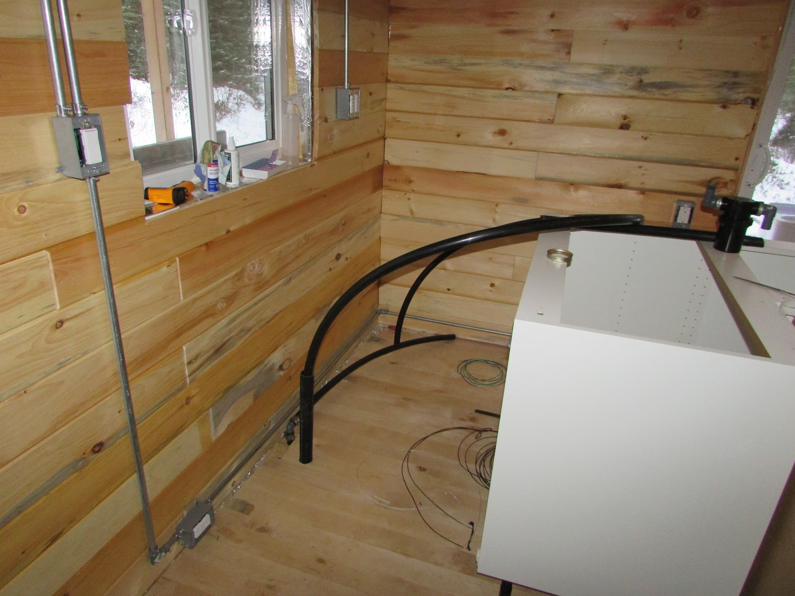 Aiki Homestead Adding Surface Mount Electrical Boxes To Our Log Cabin