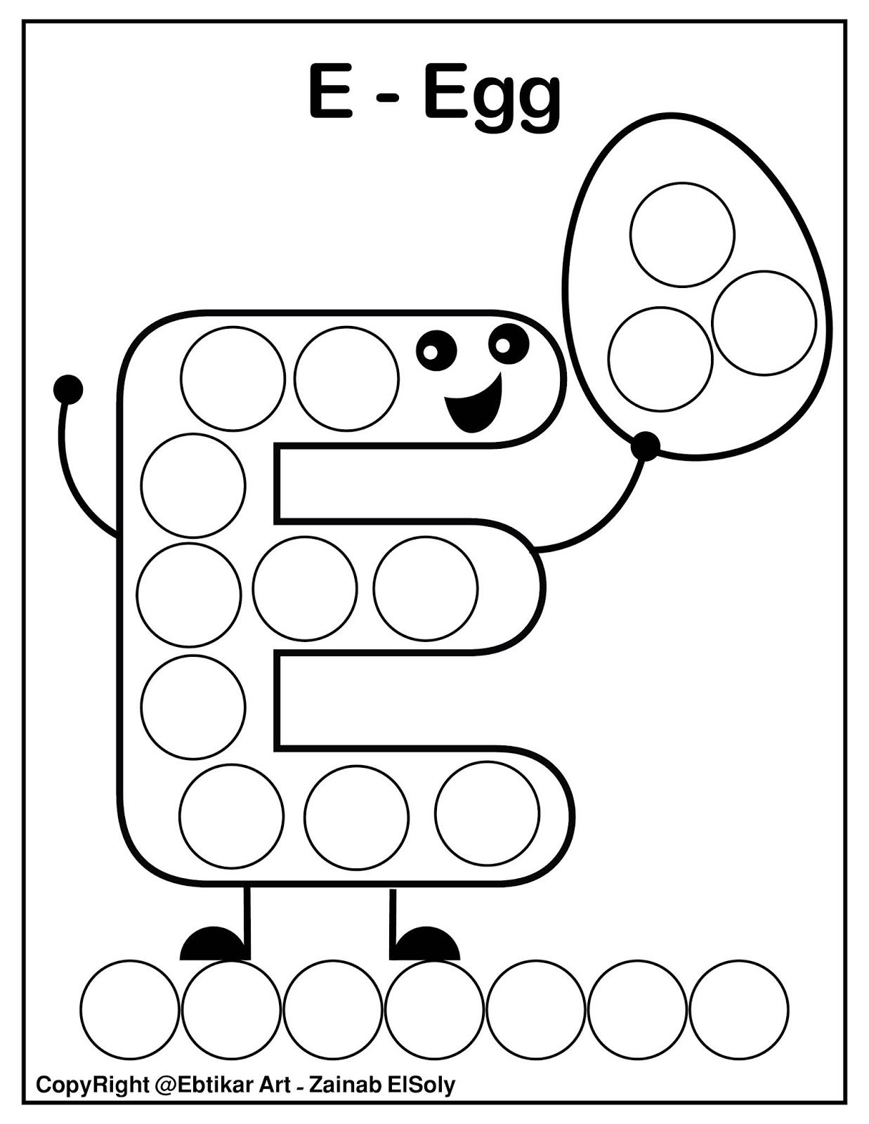 Set Of ABC Dot Marker Coloring Pages Set Of ABC Dot Marker Coloring Pages