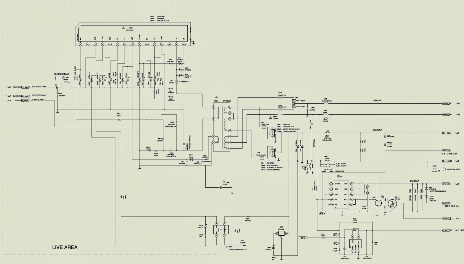 Electro help: TOSHIBA 32HL95 - LCD TV - POWER SUPPLY [SMPS] SCHEMATIC