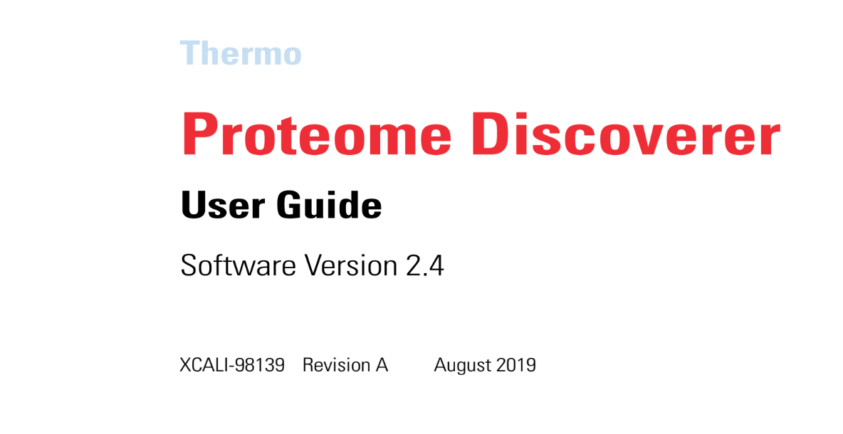 Proteome Discoverer 2.5