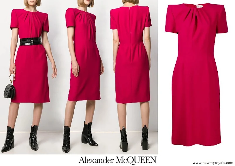 Kate Middleton wore a new midi pencil dress from Alexander McQueen