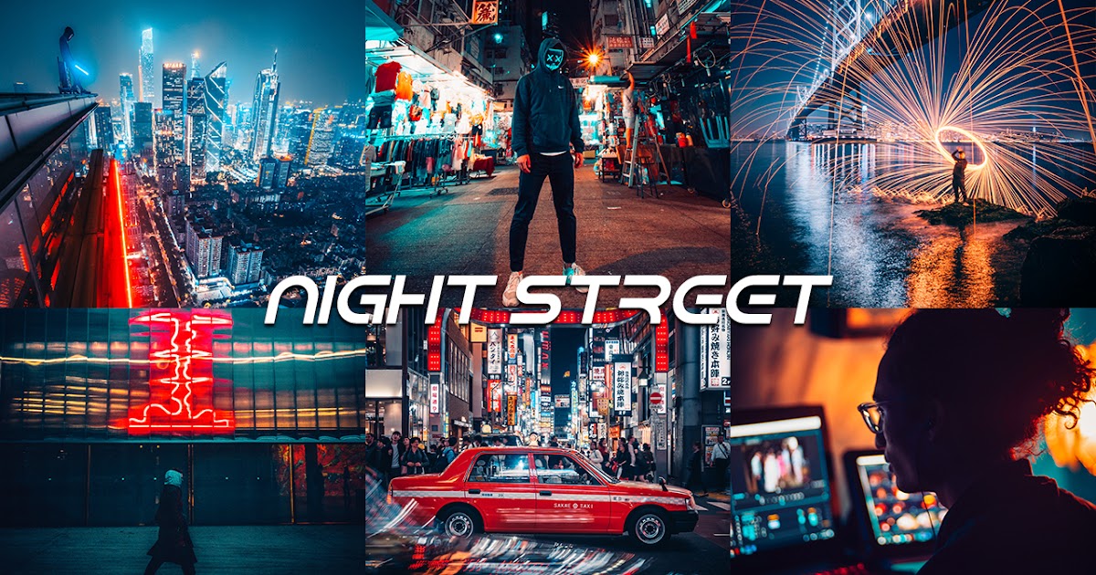 Night Street Presets Lightroom Mobile Presets free dng MHR Creator