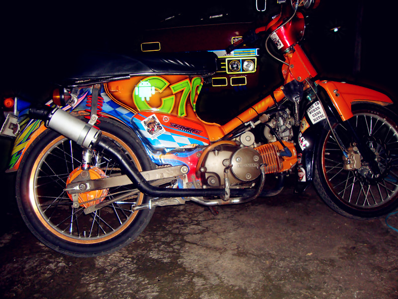 modifikasi honda c70 air brush setelan touring 2017 the spirit of si kecil hebat modifikasi honda c70 air brush setelan touring 2017 the spirit of si kecil hebat