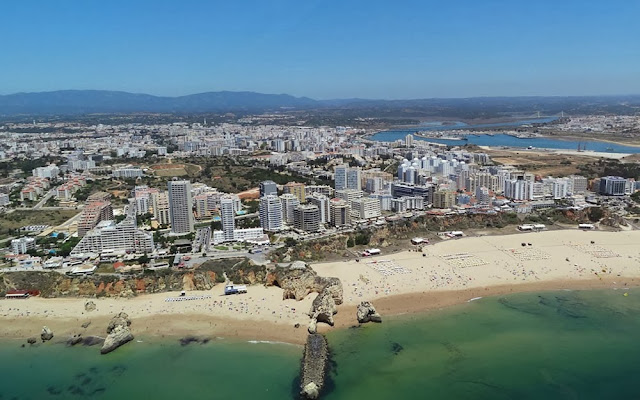 Vista aérea de Portimão – Portugal