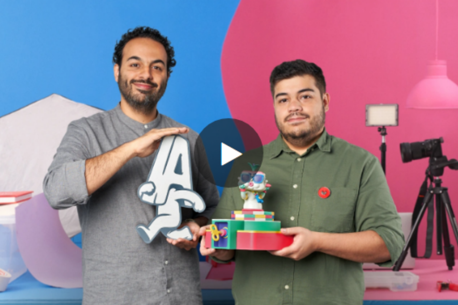 Julián y David Henao en el Curso de Técnicas mixtas de animación: da vida a tus creaciones