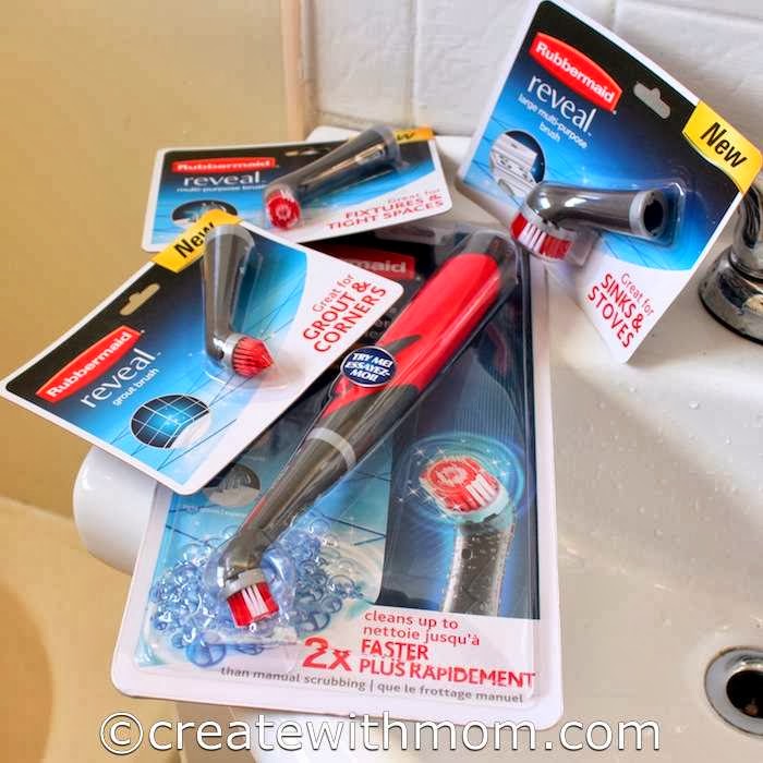 Rubbermaid Power Scrubber, Grout & Tile Bathroom Cleaner, Shower Cleaner,  and Bathtub Cleaner, Multi-Purpose Scrub Brush