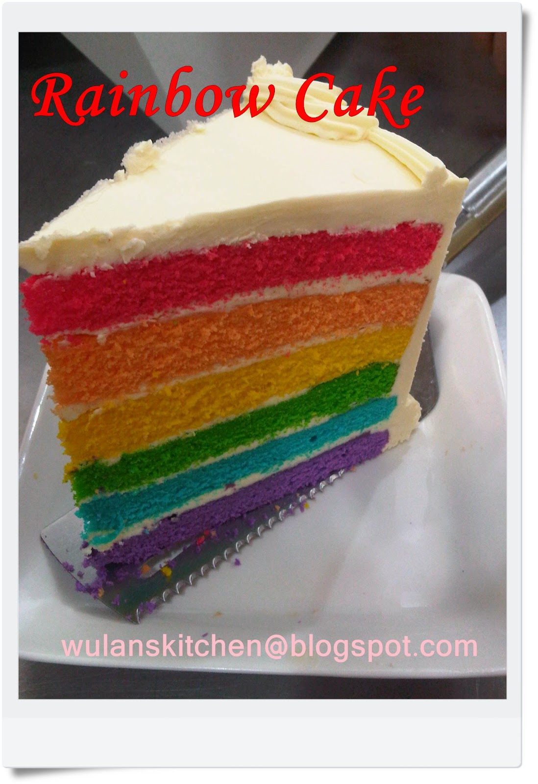 Wu Lan�s Kitchen ITALIAN RAINBOW CAKE (Recipes updated