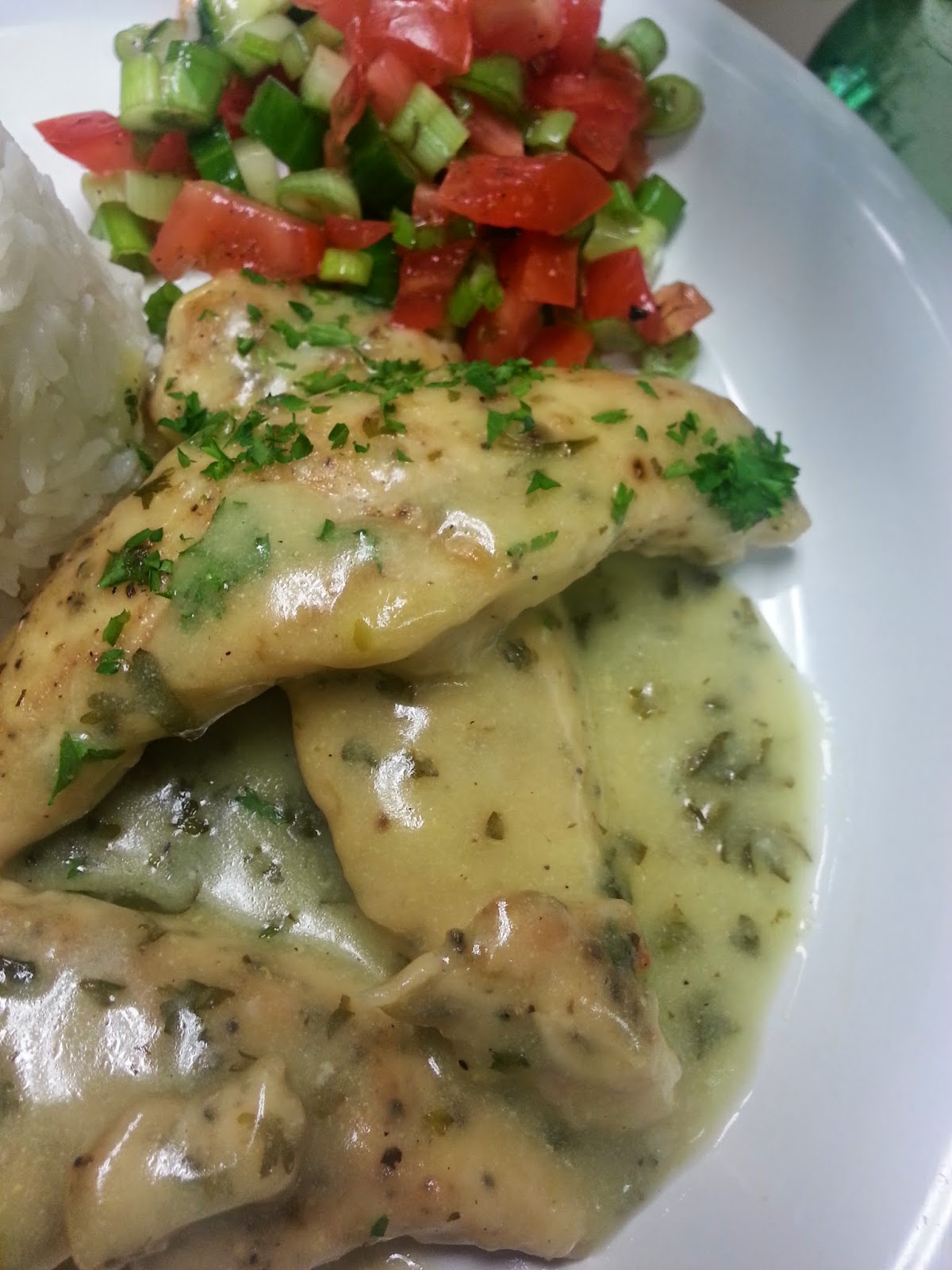 Freckles 'n' Family Chicken in Lemon & Parsley Sauce