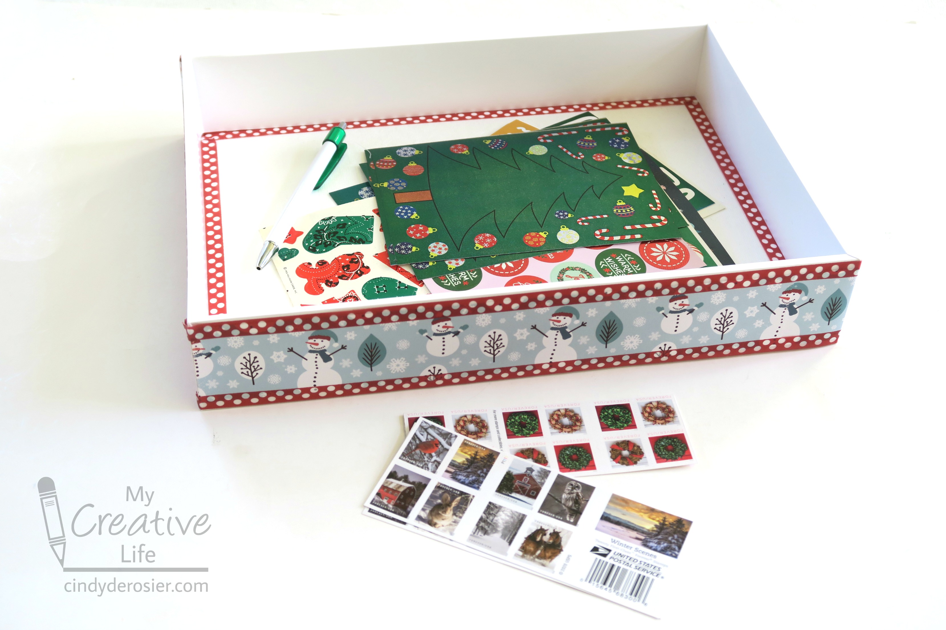 Washi Tape Christmas Cards - Organized Life Design : Organized Life Design
