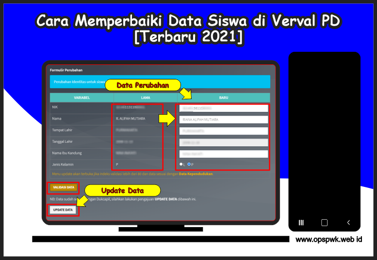 Cara Memperbaiki Data Siswa Di Verval Pd Terbaru 2021