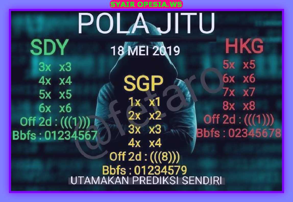 Kode syair sgp hari sabtu 18 Mei 2019 GOsyair SEDIA KODE