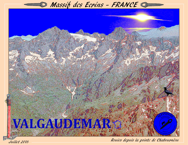 Affiche du Massif des Ecrins, Valgaudemar
