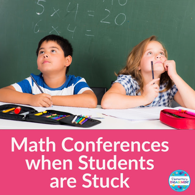 Math Conferences when Students are Stuck Elementary Engagement
