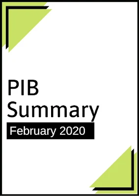 PIB Summary: February 2020