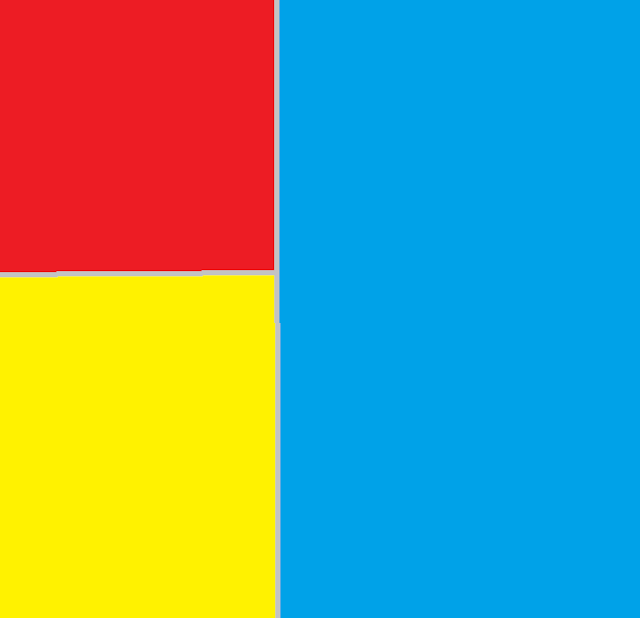 Square red yellow and blue - Country Art & Photography