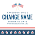 How to change name in Facebook within 60 days