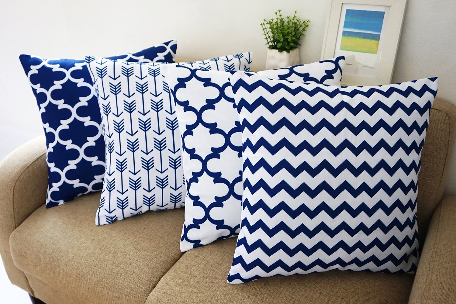Change Your Decoration With Blue Toss Pillow Just Pillow