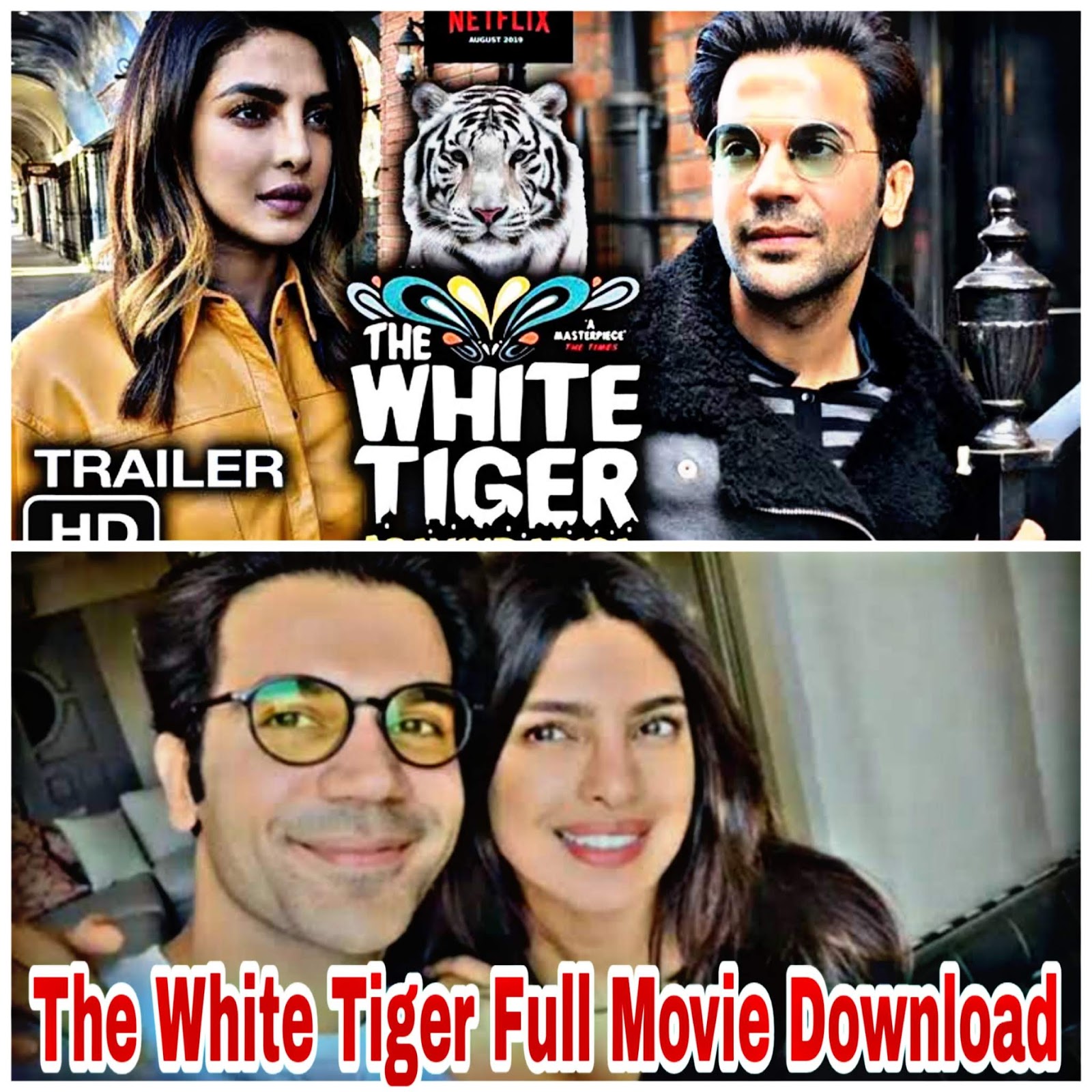 The White Tiger full movie download 720p in Hindi and English 2020