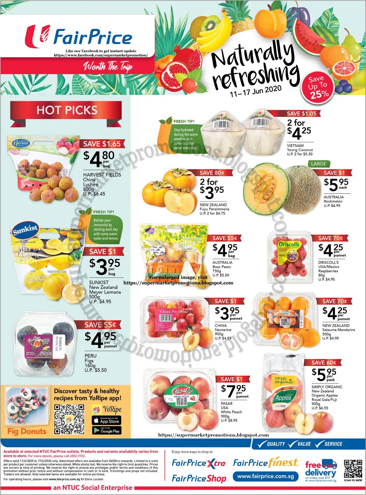 NTUC FairPrice Fresh Fruits Promotion 11 17 June 2020 Supermarket
