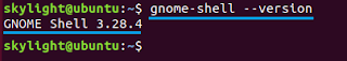 Check Version Gnome-shell cara check Version Gnome-shell yang telah terinstall