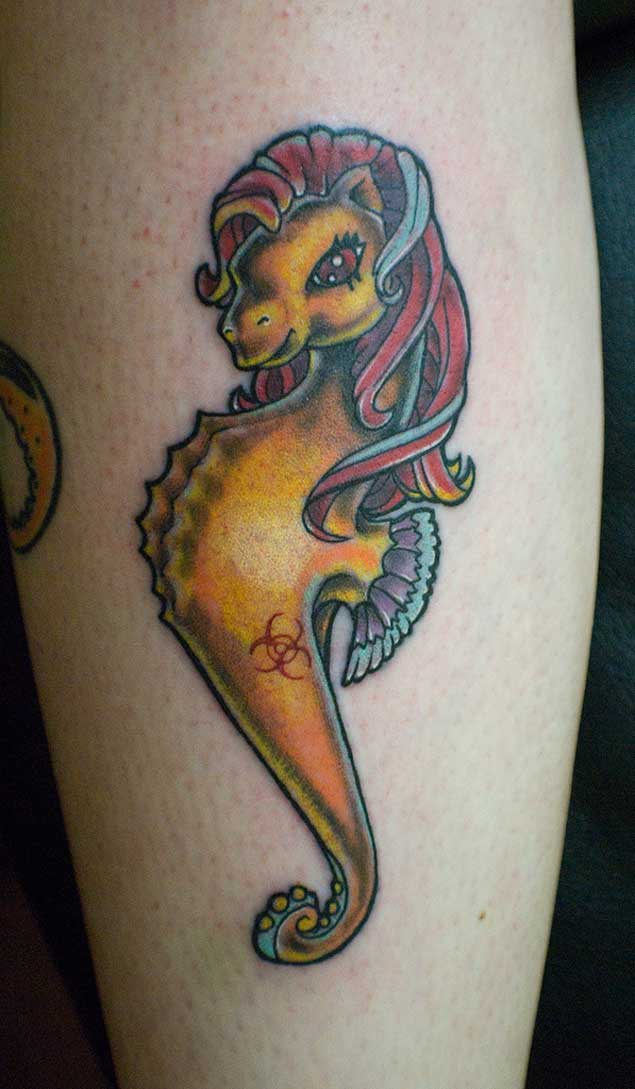 Tatuaje de My Little Pony caballito de mar