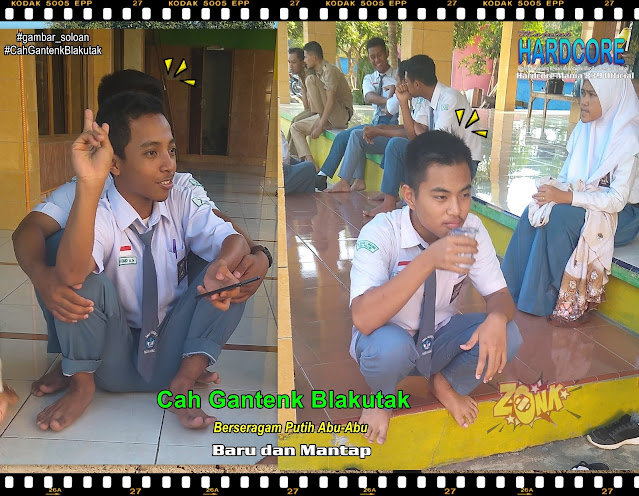 Gambar Siswa-Siswi SMA Negeri 1 Ngrambe (Cover Berseragam Putih Abu-Abu) - Buku Album Gambar Soloan Edisi 7