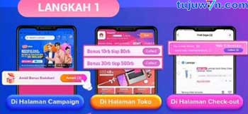 cara gunakan bonus dadakan di aplikasi lazada 2.2 terbaru