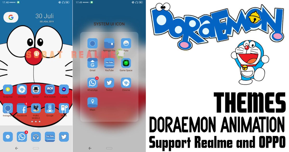 Download Tema Doraemon V1 For Oppo Realme Jogja Android Blog