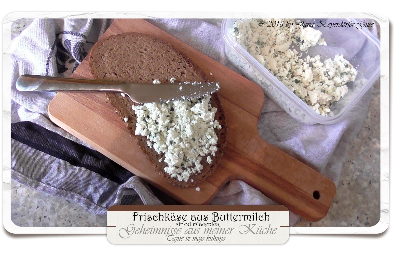 Janas Steinzeit: (Video) Frischkäse aus Buttermilch * Sir od mlaćenica Janas Steinzeit: (Video) Frischkäse aus Buttermilch * Sir od mlaćenica