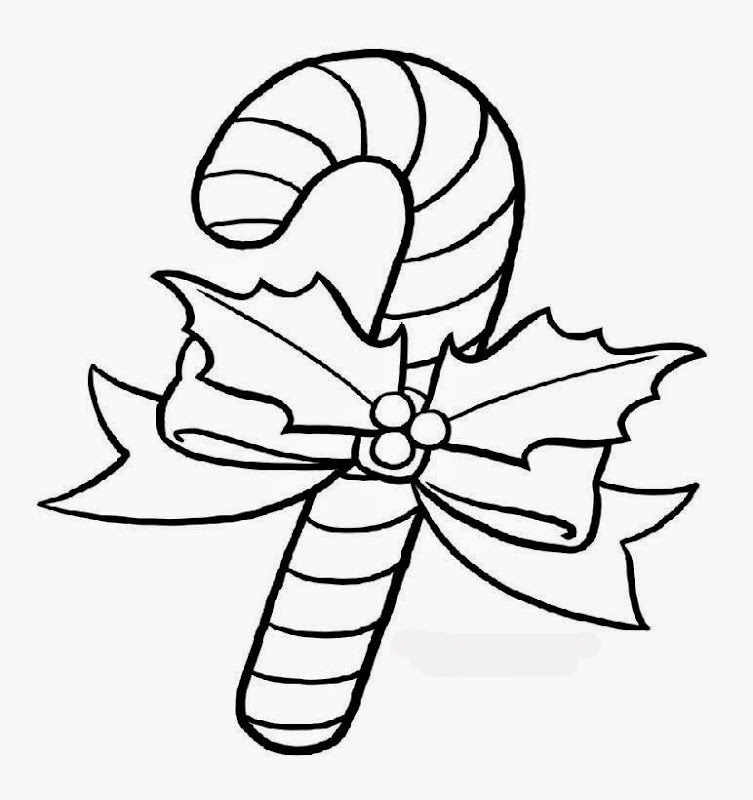 Candy Cane Coloring Pages