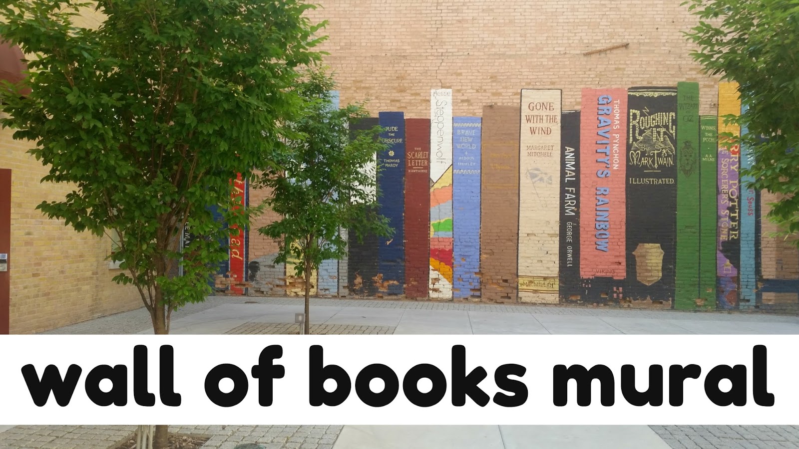 I Heart Salt Lake Wall of Books Mural in Salt Lake City