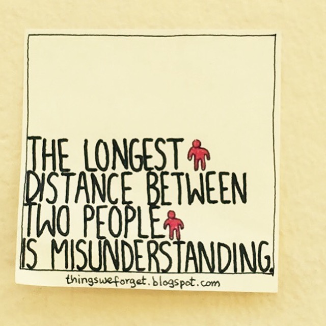 Things We Forget: 1126: The longest distance between two people is ...