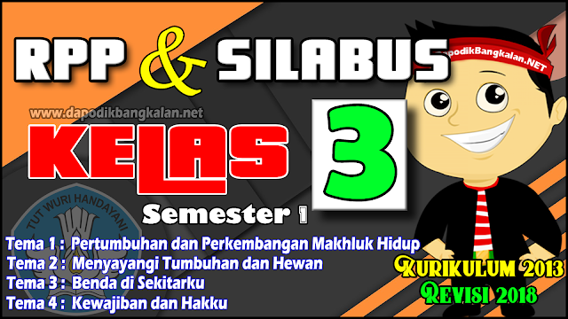 RPP Silabus Kelas 3 K13 Semester 1 Revisi 201