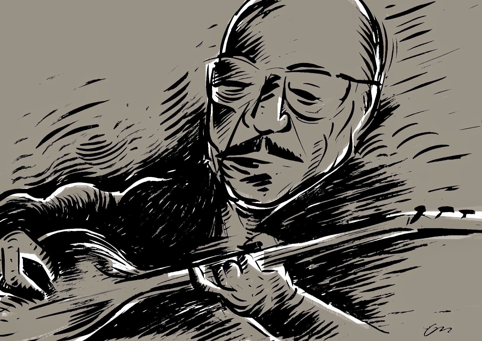 Neşet Ertaş Portre Karikatürmen Neşet Ertaş Portre Karikatürmen