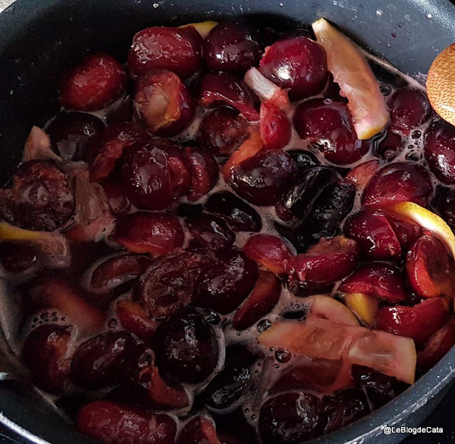 Le blog de Cata Confiture de cerises sans sucre (ig bas, low carb)