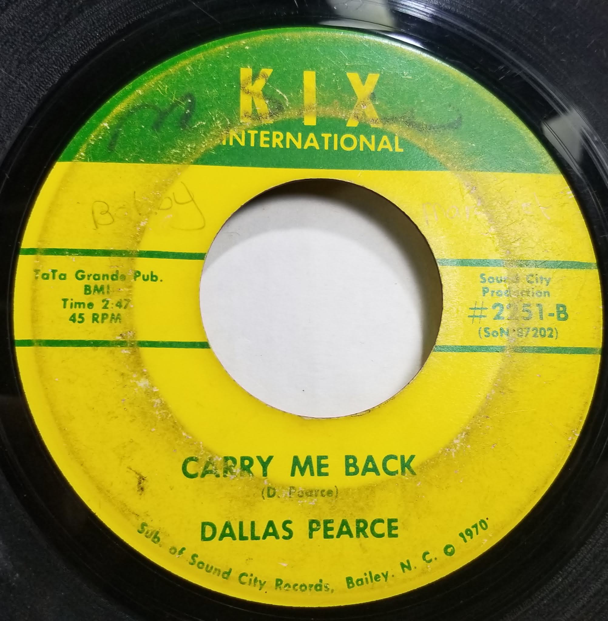 I Am the Noize In Your Head Dallas Pearce Carry Me Back / I"m Gonna