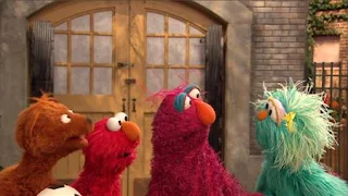 Elmo, Baby bear, Telly, Rosita, Sesame Street Episode 4415 Rosita's Abuela season 44