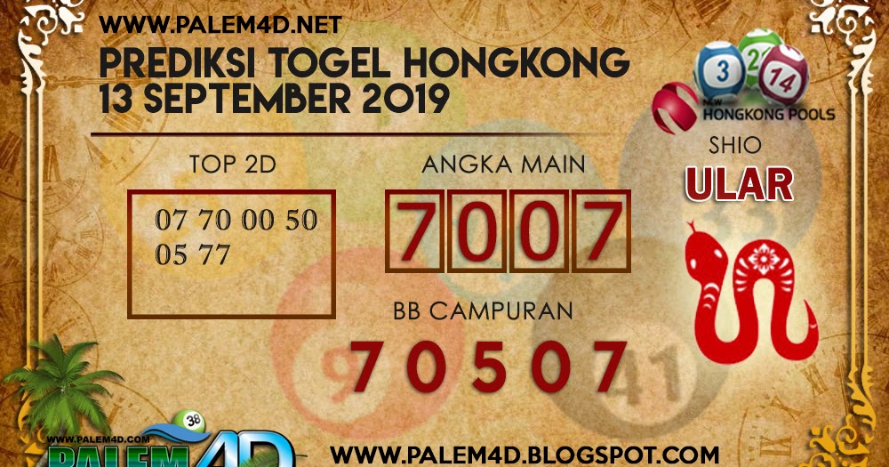 Prediksi Hongkong 13 September 2019 Prediksi Togel Jitu