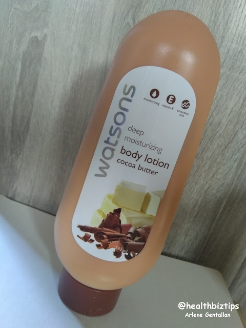 Watsons Deep Moisturizing Body Lotion Cocoa Butter Review | Healthbiztips